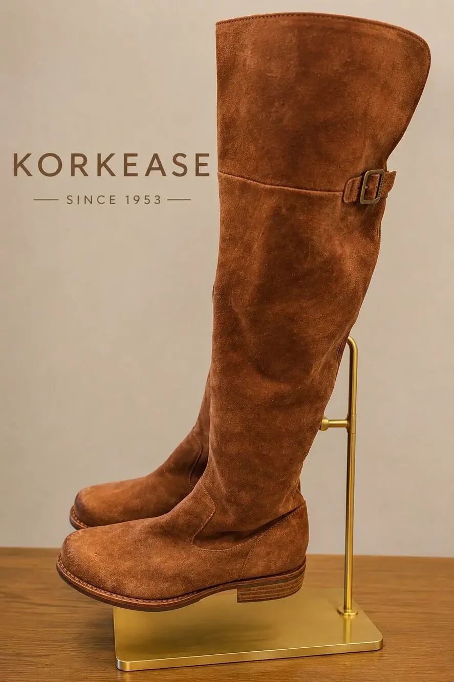 Kork-Ease Addison Rust Tobacco Suede Over-the-Knee Boots Size 8.5